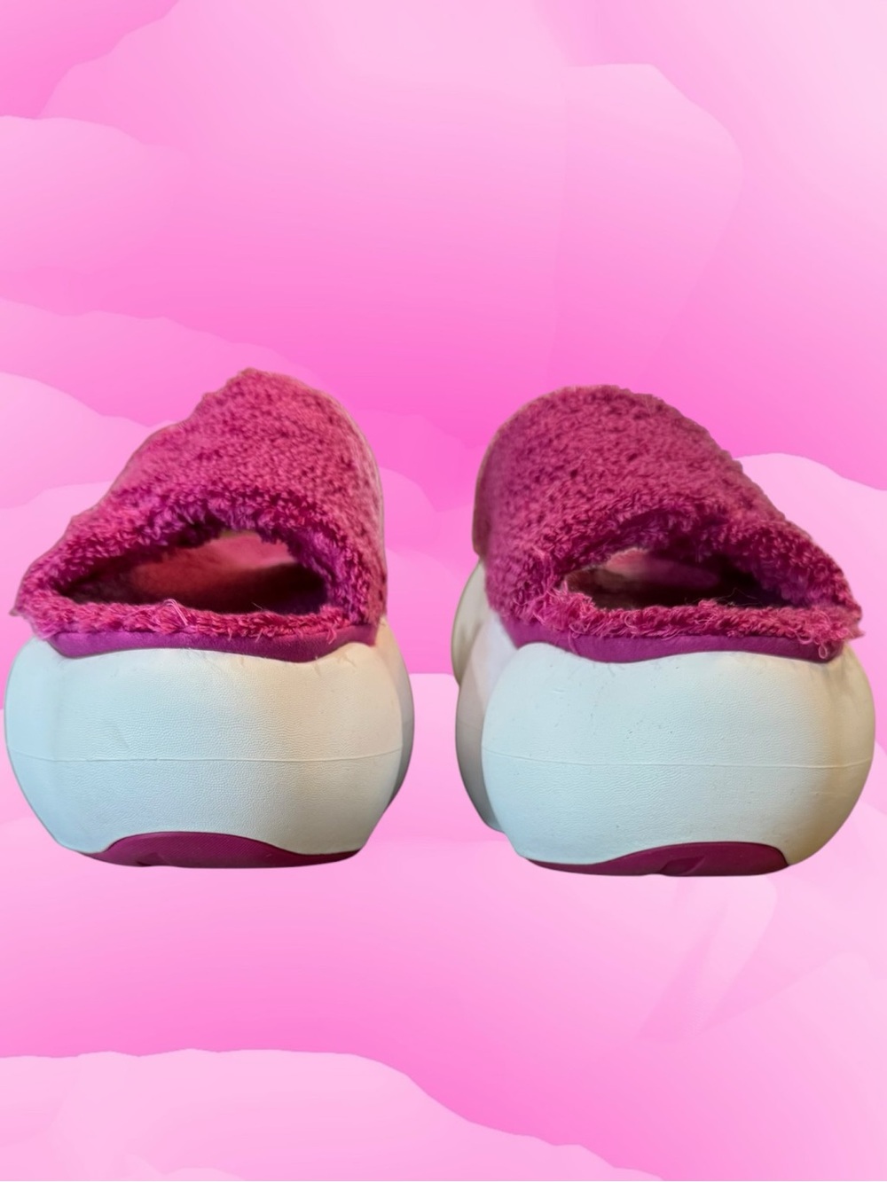 UGG Sugarcloud Slide In Dragon Fruit Pink Terry With 3" Platform 🌺 Sandals Sz 8 - Picture 15 of 16